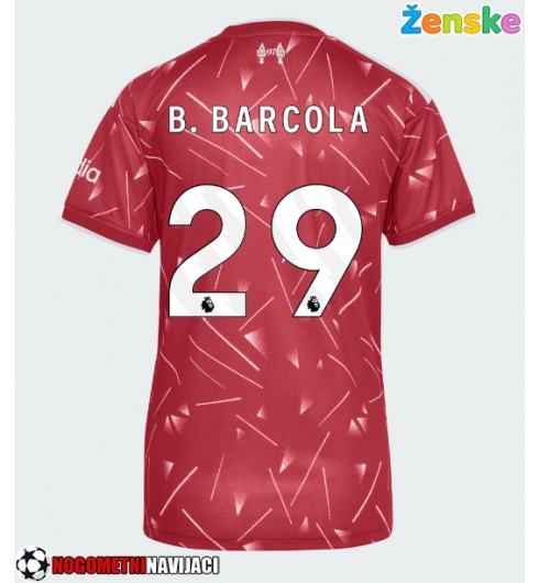Ženske Nogometnih dresov Liverpool Bradley Barcola #29 Domači 2026-27 Kratki rokavi Ženske Nogometnih dresov Liverpool Bradley Barcola #29 Domači 2026-27 Kratki rokavi